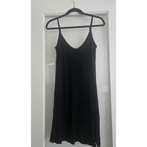 SKIVYS FEMME Black Spaghetti Strap Slip Dress Size Small Lounge Nightlife